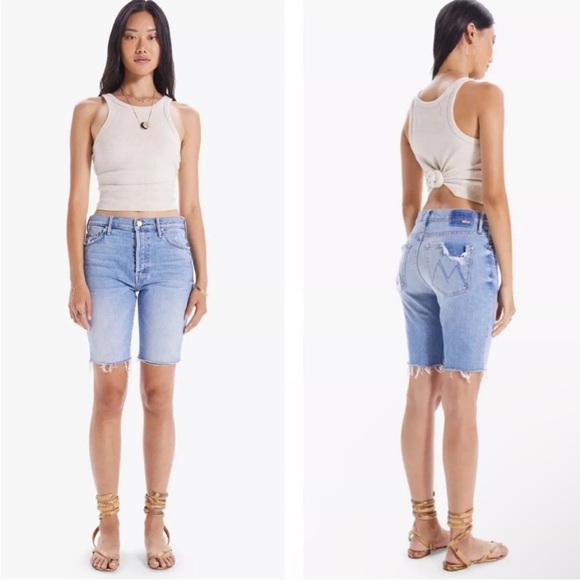MOTHER The Trickster Short Fray in Slay It With Flowers Size 25 NWT - Picture 1 of 14